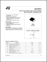 Click here to download MJD49T4 Datasheet