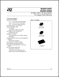 Click here to download M28W160BB100N1T Datasheet