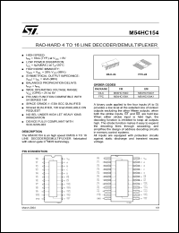 Click here to download M54HC154D1 Datasheet
