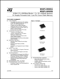 Click here to download M50FLW080ANB5T Datasheet