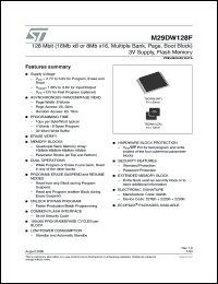 Click here to download M29DW128F60NF1T Datasheet