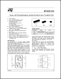 Click here to download M74HC123TTR Datasheet