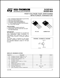 Click here to download SGSF464 Datasheet