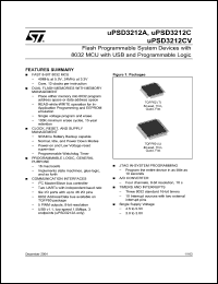 Click here to download UPSD3212CV-24U6 Datasheet