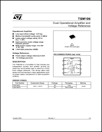 Click here to download TSM106IDT Datasheet