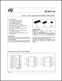 Click here to download M74HC139TTR Datasheet