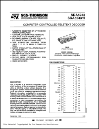 Click here to download SDA5243/H Datasheet