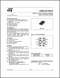 Click here to download USBLC6-4SC6 Datasheet