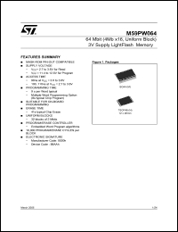 Click here to download M59P064100M1T Datasheet