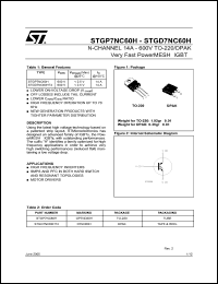 Click here to download STGD7NC60 Datasheet