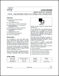 Click here to download LIS3LV02 Datasheet