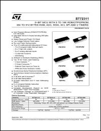 Click here to download ST72311N4B6S Datasheet