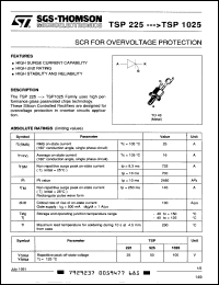 Click here to download TSP225M Datasheet