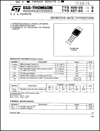 Click here to download TYS407-05 Datasheet