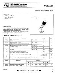 Click here to download TYS606-2 Datasheet