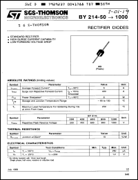 Click here to download BY214-50 Datasheet