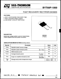 Click here to download BYT60P1000 Datasheet