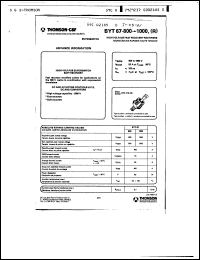 Click here to download BYT67-1000 Datasheet