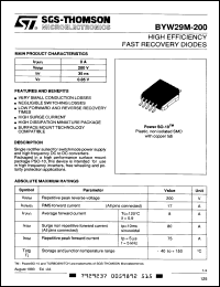 Click here to download BYW29M200 Datasheet