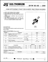 Click here to download BYW92-150 Datasheet