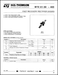 Click here to download BYX61-400 Datasheet