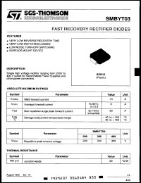 Click here to download SMBYT03-300 Datasheet