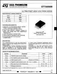 Click here to download STTA806M Datasheet