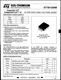 Click here to download STTB1206M Datasheet