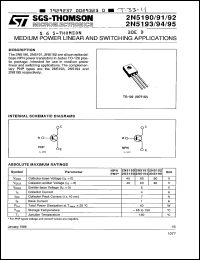 Click here to download 2N5190 Datasheet