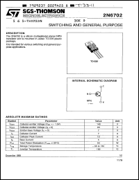 Click here to download 2N6702 Datasheet