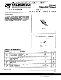 Click here to download BU408 Datasheet