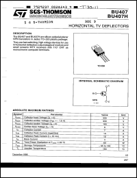 Click here to download BU407H Datasheet