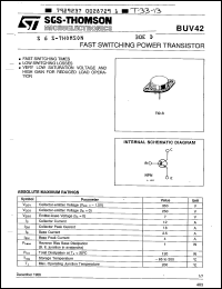 Click here to download BUV42 Datasheet