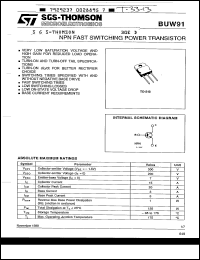 Click here to download BUW91 Datasheet