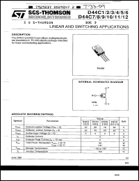 Click here to download D44C1 Datasheet