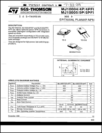 Click here to download MJ10004 Datasheet