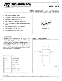 Click here to download M27128A25F1 Datasheet
