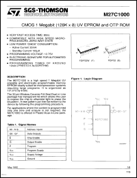 Click here to download M27C1000-15XF1 Datasheet