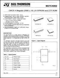 Click here to download M27C4002-12F6 Datasheet