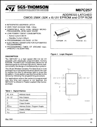 Click here to download M87C257-20XF1 Datasheet