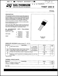 Click here to download THBT200D Datasheet