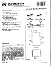 Click here to download M54HC151F1 Datasheet