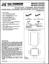 Click here to download M74HC153F1 Datasheet