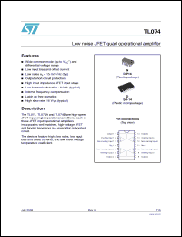 Click here to download TL074IYDT Datasheet