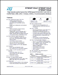 Click here to download STM32F103RDH6TR Datasheet