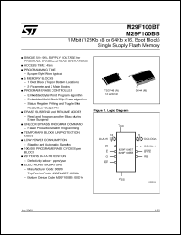 Click here to download M29F100BB-120N6T Datasheet