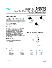 Click here to download STB270N4F3 Datasheet