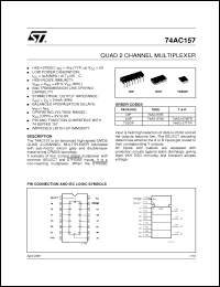 Click here to download 74AC157MTR Datasheet