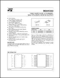 Click here to download M54HC253D1 Datasheet