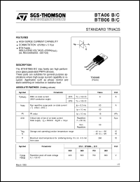 Click here to download BTB06-400C Datasheet